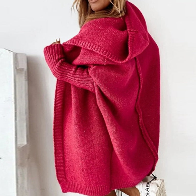 Dames Basic Gebreide Trui – Lange Mouwen, Casual Pullover voor Herfst en Winter