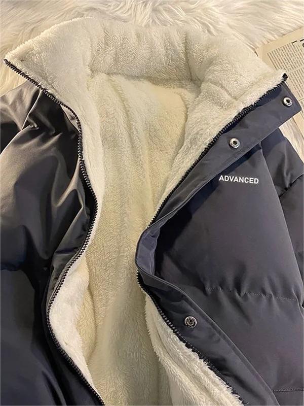 Dames Vintage Korte Gevoerde Jas – Effen, Opstaande Kraag met Rits, Tussenjas voor Herfst