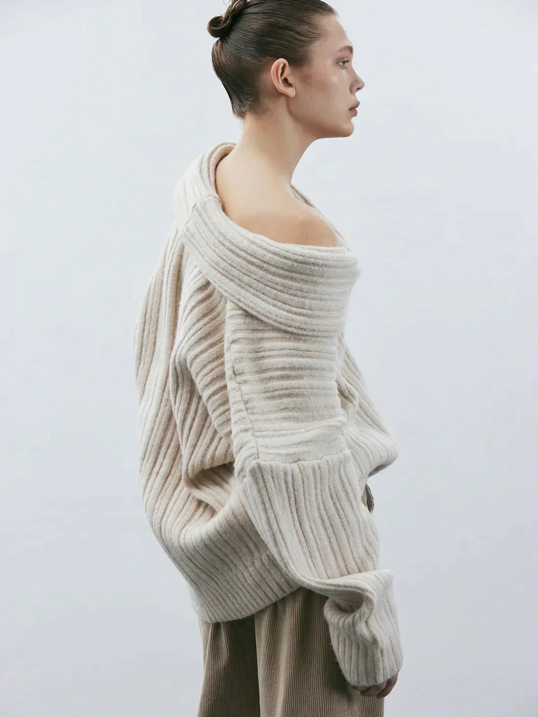 Dames Oversized Gebreide Trui – Casual Herfst/Winter, Lange Mouwen