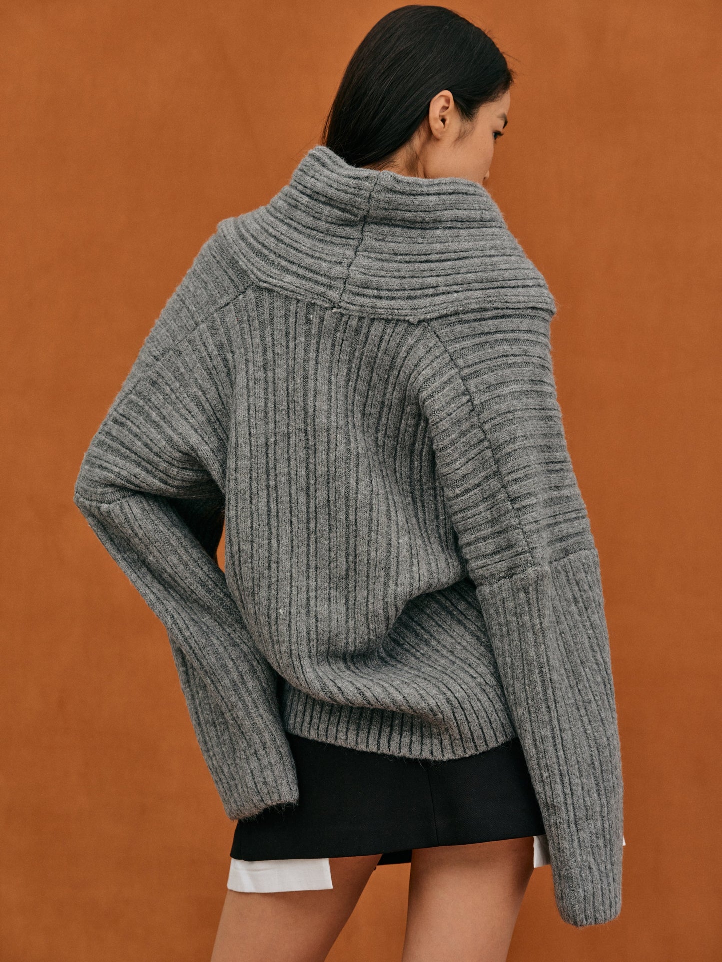 Dames Oversized Gebreide Trui – Casual Herfst/Winter, Lange Mouwen