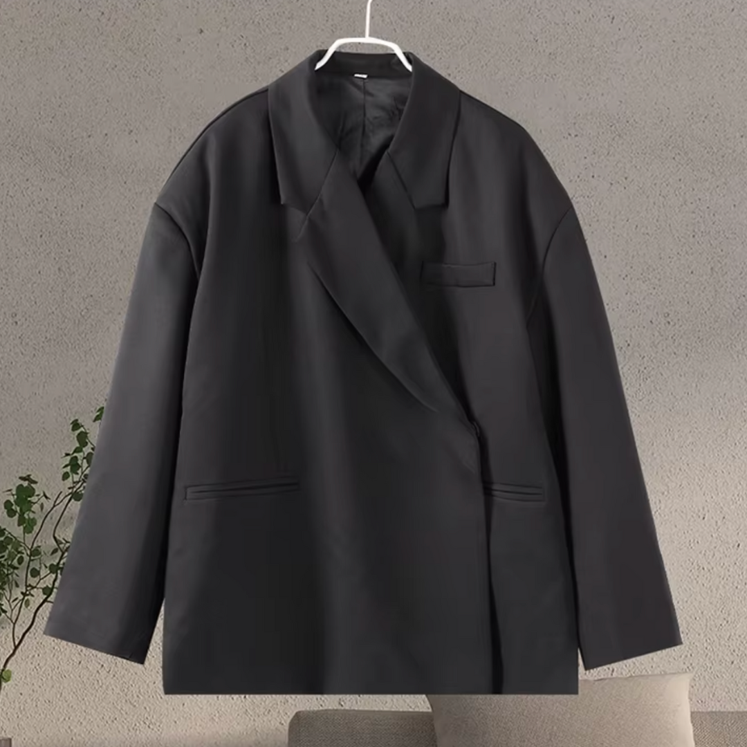 Dames Oversized Blazer – Losvallend Blazerjack voor Kantoor en Casual