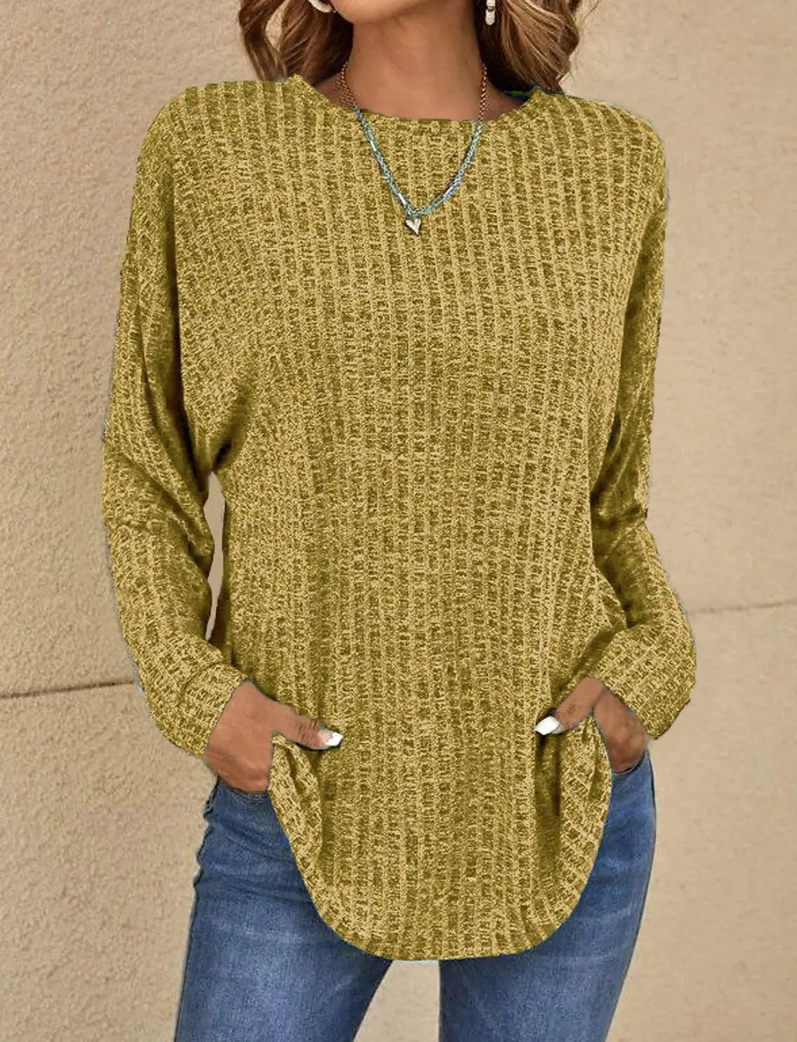 Dames Klassieke Trui – Gebreid, Herfst/Winter, Casual en Zakelijk