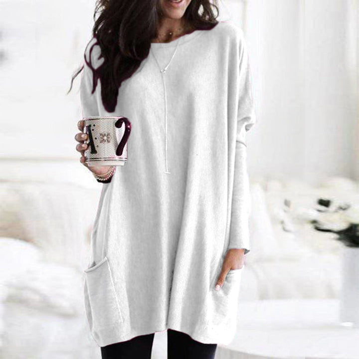 Dames Gebreide Trui met Zakken – Casual, Herfst/Winter