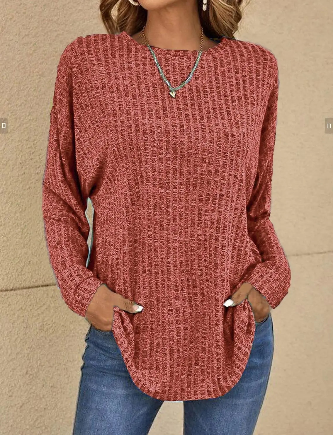Dames Klassieke Trui – Gebreid, Herfst/Winter, Casual en Zakelijk