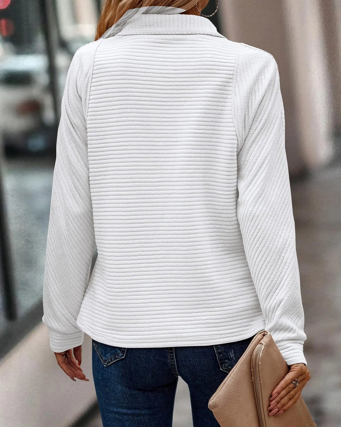Dames Basic V-hals Trui – Gebreide Pullover, Casual & Business