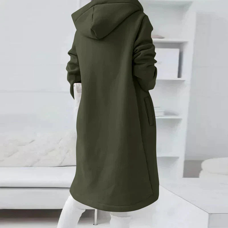 Dames Basic Hoodie met Rits – Sweatvest jas met capuchon, casual voor dagelijks gebruik