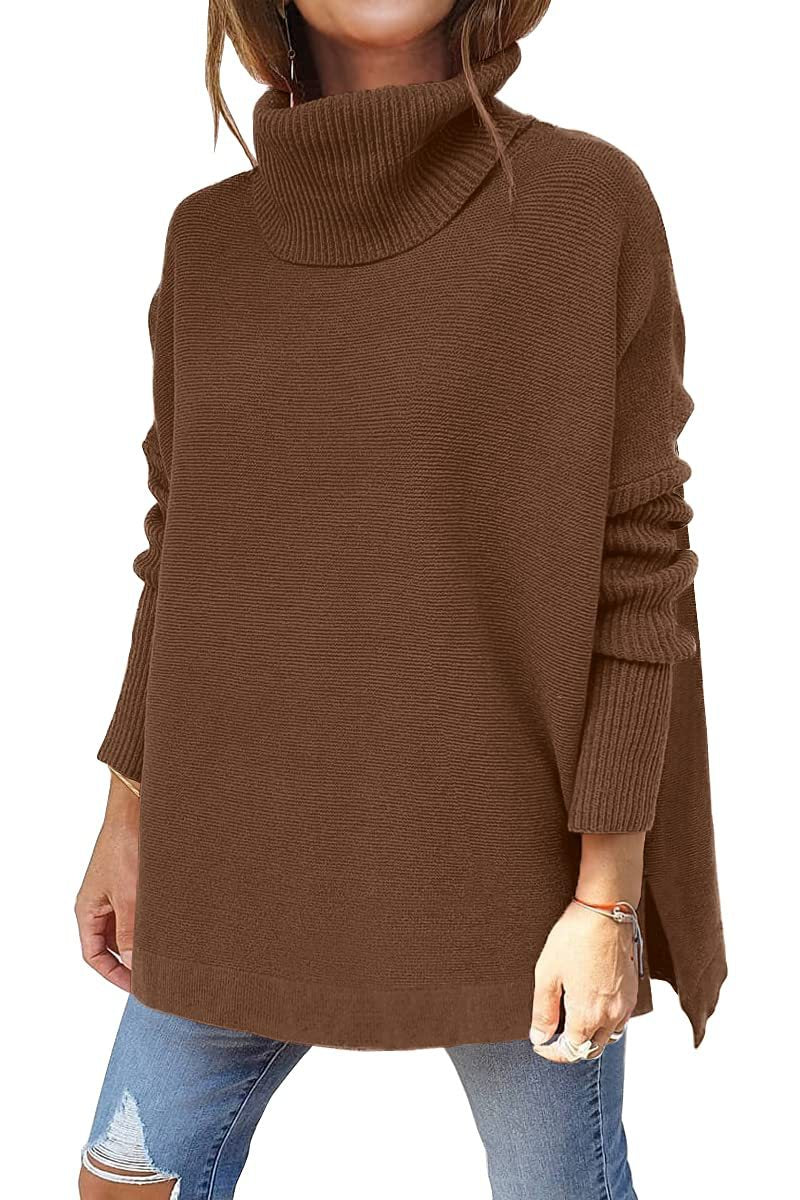 Dames Loose Fit Coltrui – Gebreid, Casual voor Herfst/Winter