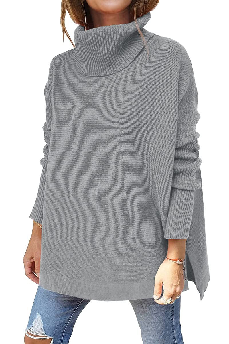 Dames Loose Fit Coltrui – Gebreid, Casual voor Herfst/Winter