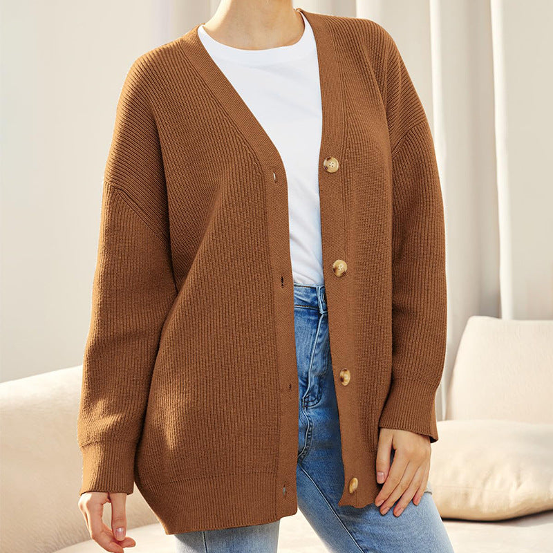 Dames Regular Fit Wintertrui – Basic Lange Mouw, Casual Pullover voor Herfst en Winter