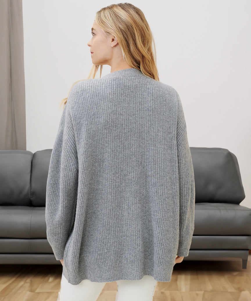 Dames Regular Fit Wintertrui – Basic Lange Mouw, Casual Pullover voor Herfst en Winter
