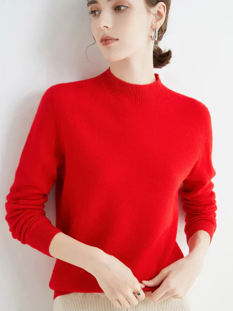 Dames Regular Fit Fijngebreide Trui – Feest en Avondkleding, Herfst/Winter