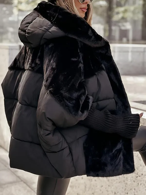 Dames Gewatteerde Winterjas – Met Capuchon, Casual Buitenjas voor Winter