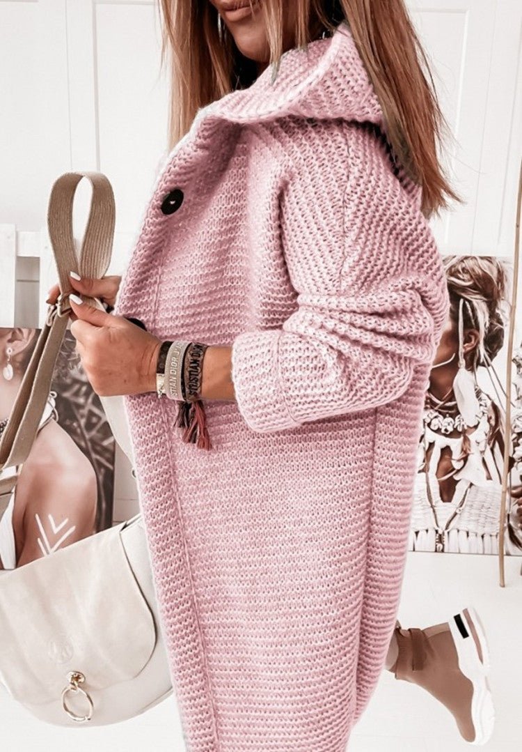 Dames Basic Trui met Lange Mouw – Gebreid, Casual voor Herfst en Winter