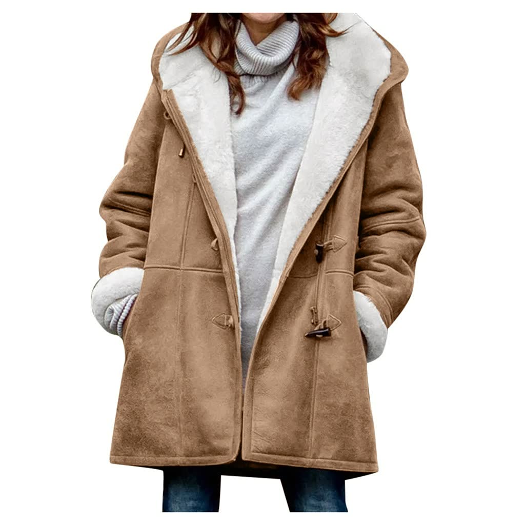 Dames Regular Fit Winterjas – Warm voor Herfst/Winter, Casual Outdoor