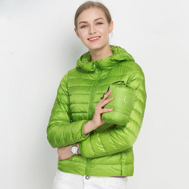 Dames Lichtgewicht Gewatteerde Donsjas – Puffer jas met Donsvulling, Casual Outdoor Tussenjas voor Herfst en Winter