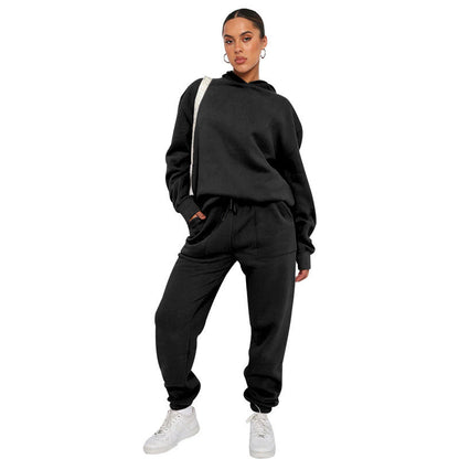Dames Tweedelig Trainingspak – Hoodie en Joggingbroek Set, voor Sport, Thuis en Sportschool
