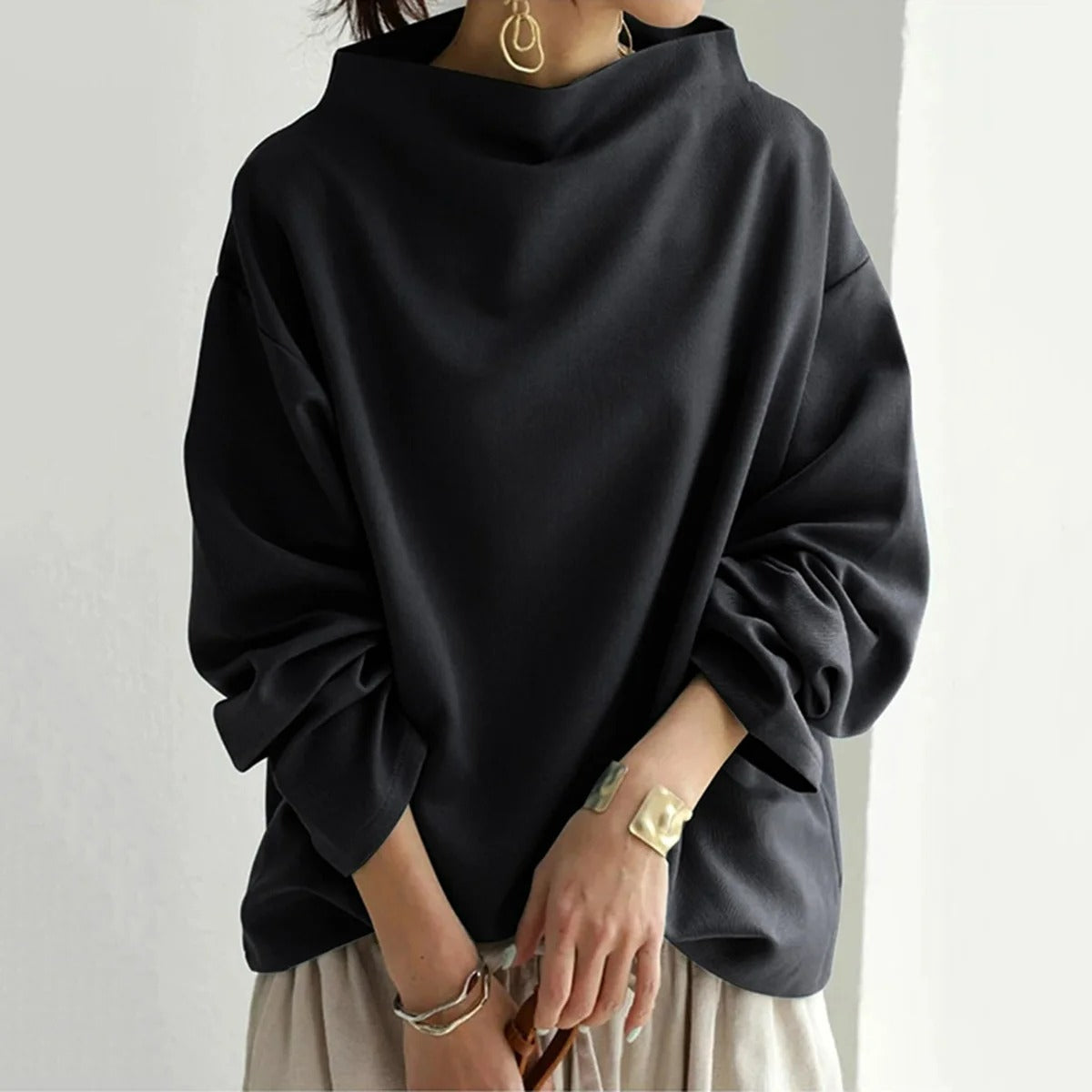 Dames Lange Mouwen Pullover Trui – Gebreid, Casual, voor Dagelijks Gebruik