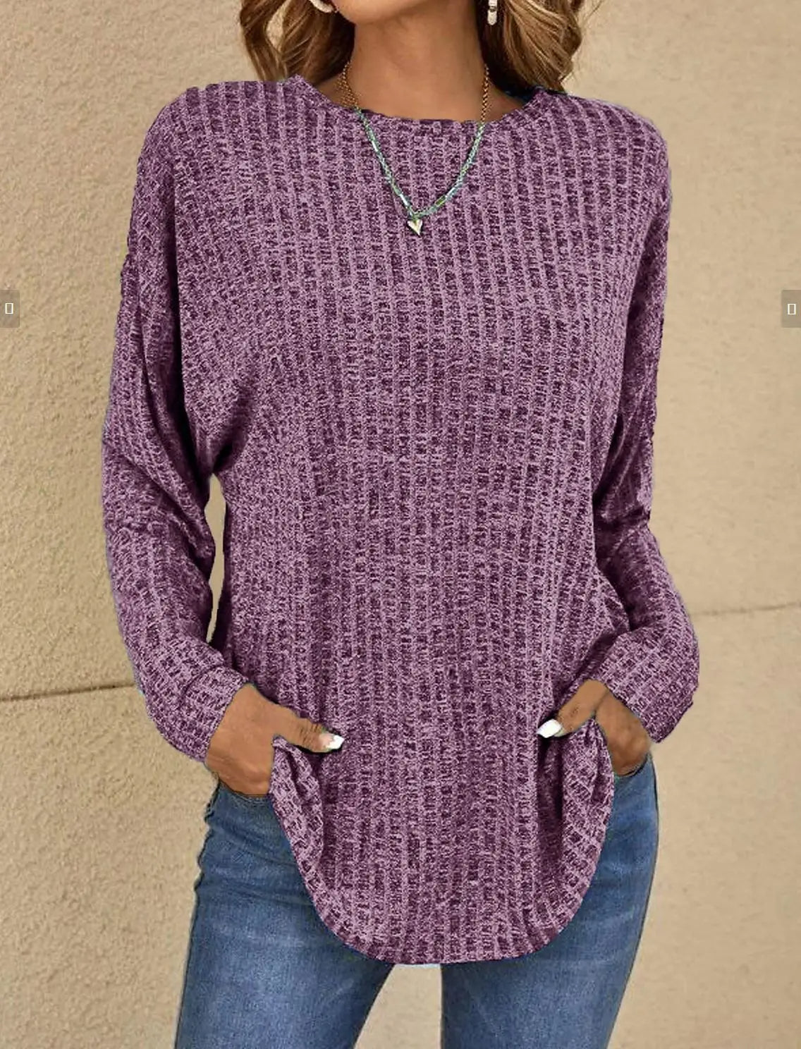 Dames Klassieke Trui – Gebreid, Herfst/Winter, Casual en Zakelijk