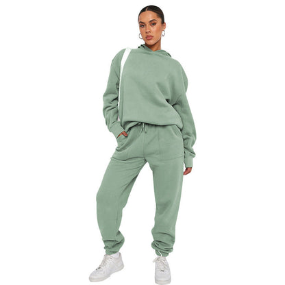 Dames Tweedelig Trainingspak – Hoodie en Joggingbroek Set, voor Sport, Thuis en Sportschool