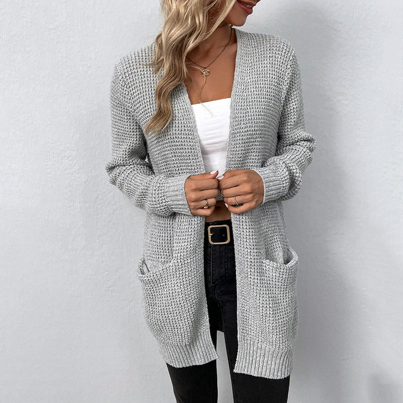 Dames Regular Fit Cardigan – Gebreid Vest, Lange Mouw, Casual en Zakelijk