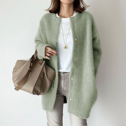 Dames Gebreide Cardigan – Lange Mouwen Vest, Casual voor Herfst en Winter