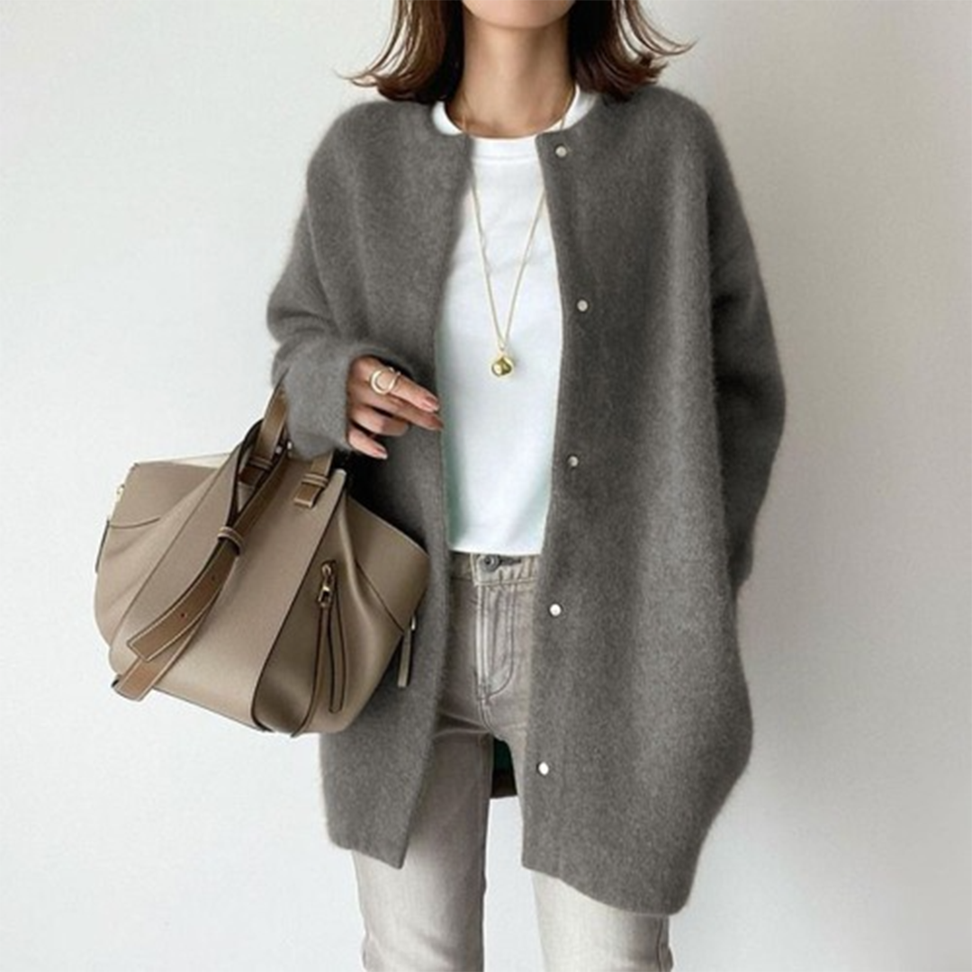 Dames Gebreide Cardigan – Lange Mouwen Vest, Casual voor Herfst en Winter