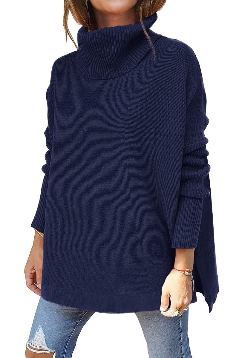 Dames Loose Fit Coltrui – Gebreid, Casual voor Herfst/Winter