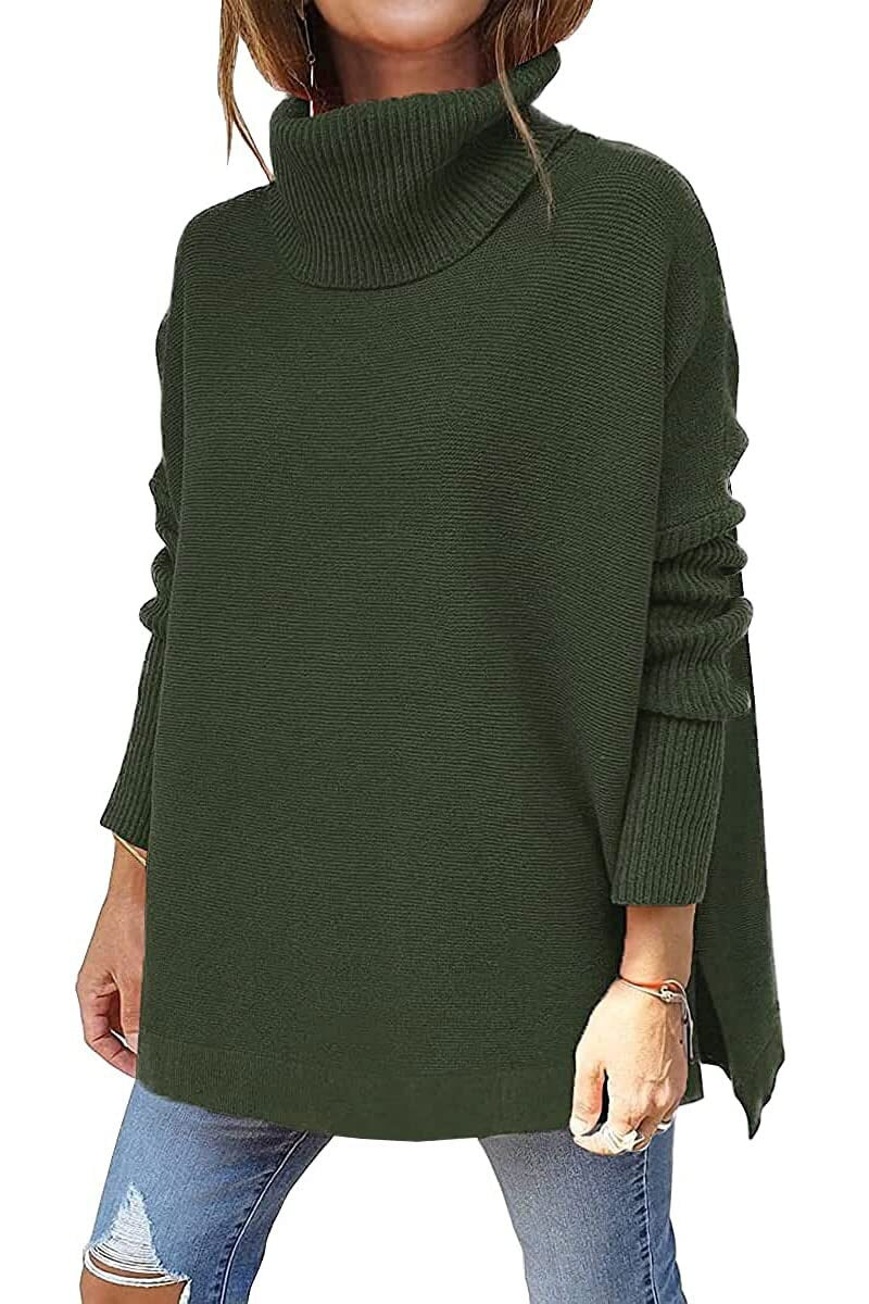 Dames Loose Fit Coltrui – Gebreid, Casual voor Herfst/Winter