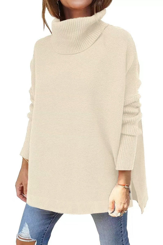 Dames Loose Fit Coltrui – Gebreid, Casual voor Herfst/Winter