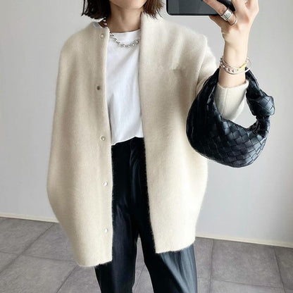 Dames Gebreide Cardigan – Lange Mouwen Vest, Casual voor Herfst en Winter