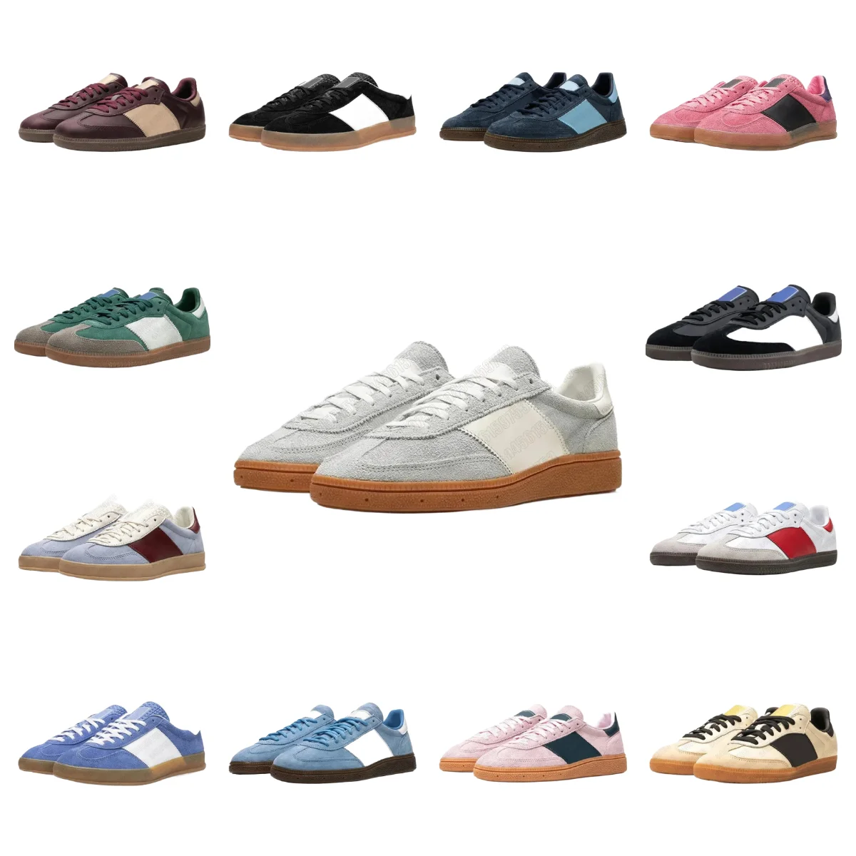 Sambas Vintage Sport Style Sneakers Unisex Retro Training Shoes For Men Women Fashion Streetwear Daily ‮54-63 ezis adidas