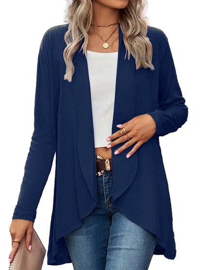 Dames Casual Basic Vest Cardigan – Lange mouwen, voor dagelijks gebruik