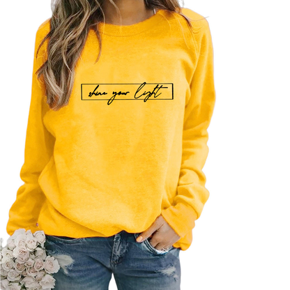 Dames Oversized Sweatshirt – Met Slogan Tekstprint, Casual Streetwear, Ronde Hals, Zonder Capuchon