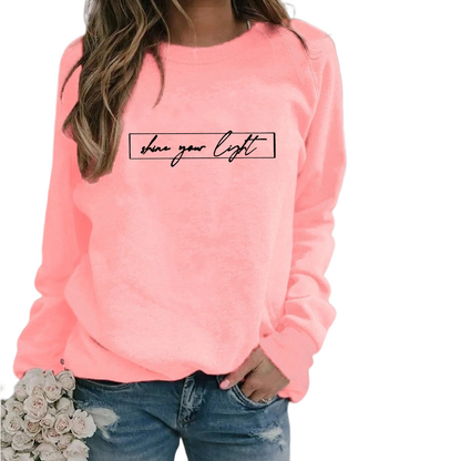 Dames Oversized Sweatshirt – Met Slogan Tekstprint, Casual Streetwear, Ronde Hals, Zonder Capuchon