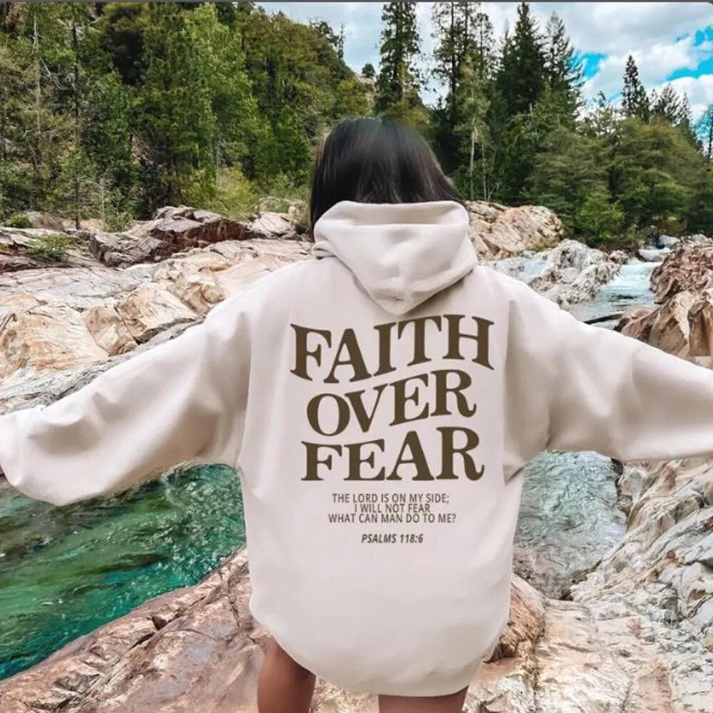 Dames Hoodie met Tekst – Christelijke geloofsboodschap, casual sweatshirt met capuchon