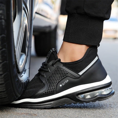 Dames Orthopedische Veiligheidssneakers – Stalen Neus, Werkschoenen voor Magazijn en Bouw