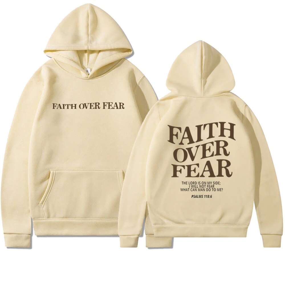 Dames Hoodie met Tekst – Christelijke geloofsboodschap, casual sweatshirt met capuchon